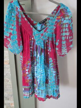 Greater Goods Boho Flowy Short Sleeve Top